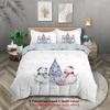 3pcs Merry Christmas Snowman Themed Bedding Set, 1*duvet Cover+2*pillowcase, for Teenagers and Adults Bedroom, Christmas Gift