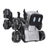 Robot Dog Toy Remote Control Car 8 Wheels Transforming Function Smart RC Stunt Robot Toy Dog for Kids