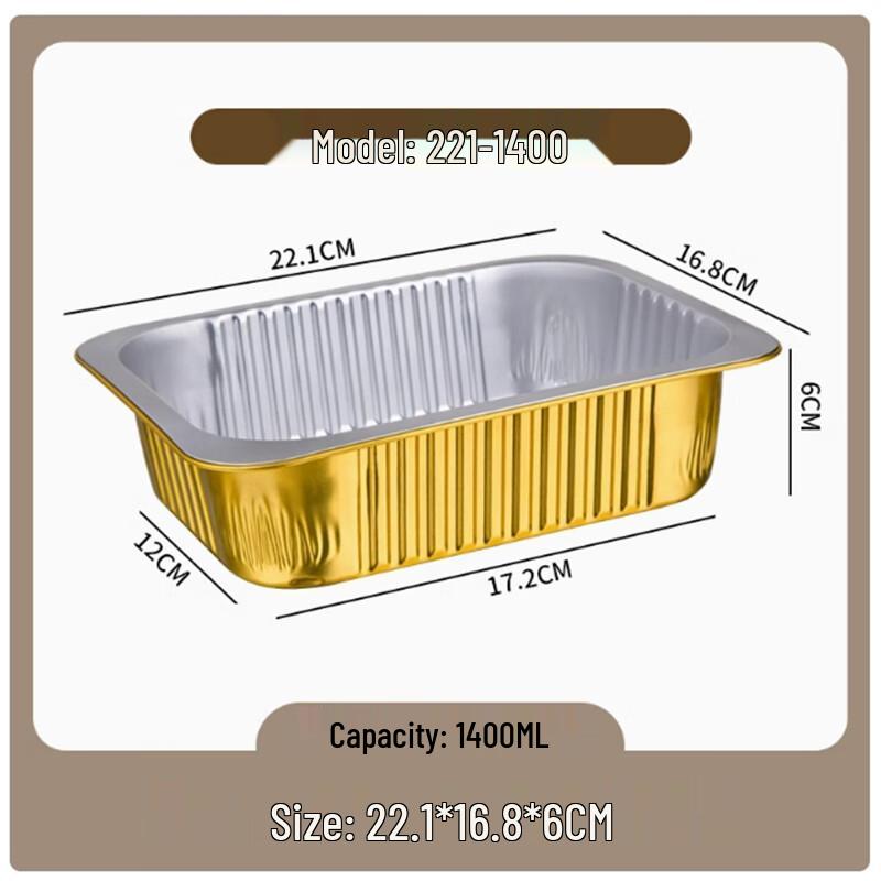 Disposable Aluminum Foil Takeaway Meal Boxes