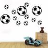 1Pc Football Wall Stickers Round Shaped Smooth Surface Water-proof Soccer Ball Sticker Wall Art Decal for Gifts