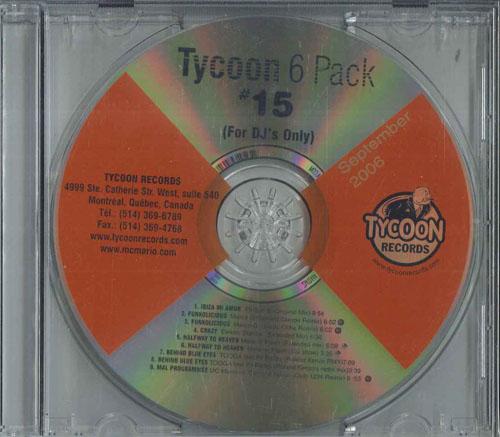 CD РАЗЛИЧНЫЕ Tycoon 6 дисков 15 сентября 2006 НЕТ TYCOON 2006 Канада Танцевальная Электроника Б/У