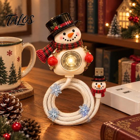 Xmas Party Decoration Supplies Christmas Projector Light, USB Powered Snowman Ceiling with 6 Patterns, Cozy Warm Lighting for Holidays Flexible
