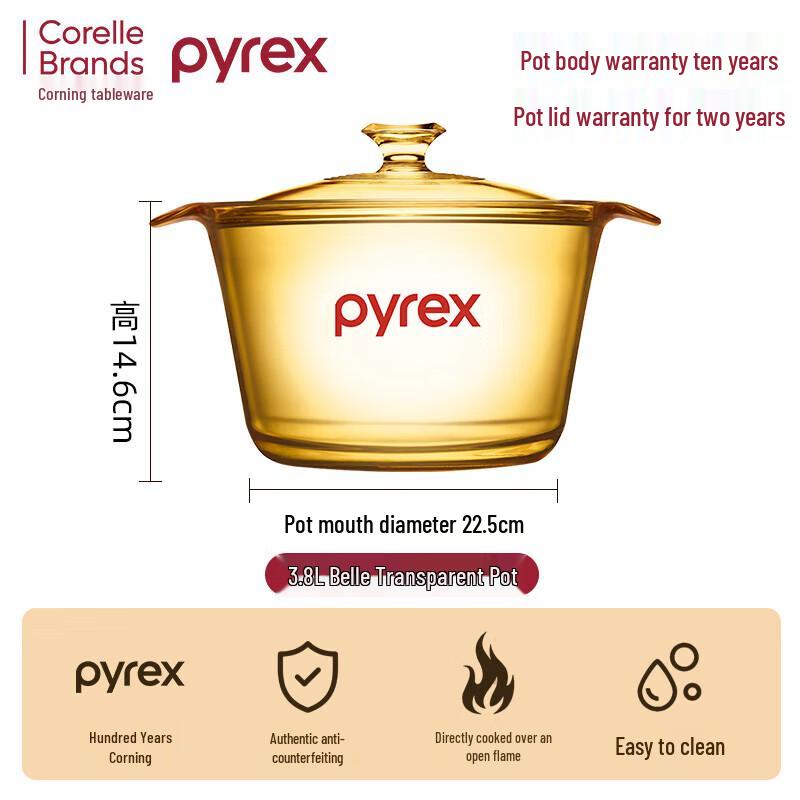 Corning VISIONS Glass Stew Pot
