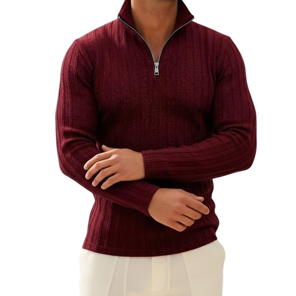 Herr Casual Halvdragkedja Långärmad Topp