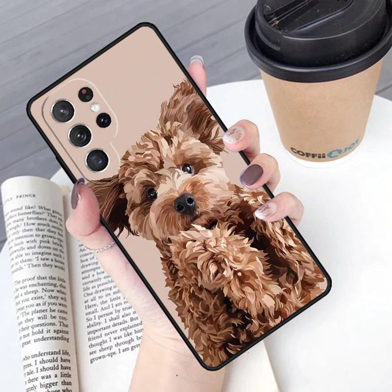 Cute Cockapoo Dog phone case Cover For Samsung Galaxy S24 S25 Ultra S21 S22 Ultra S10E Note 10 Plus Note 20 FE S23