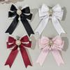 Sweet and Girlish Pearl Lace Bow Hair Clip, High-end Feminine Hair Accessory, Fashionable Back Headwear