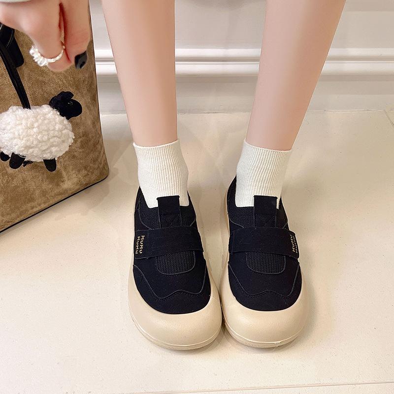 2025 summer new women's breathable thick-soled two wear sandals and one pedal Velcro sports and leisure bag head women's shoes