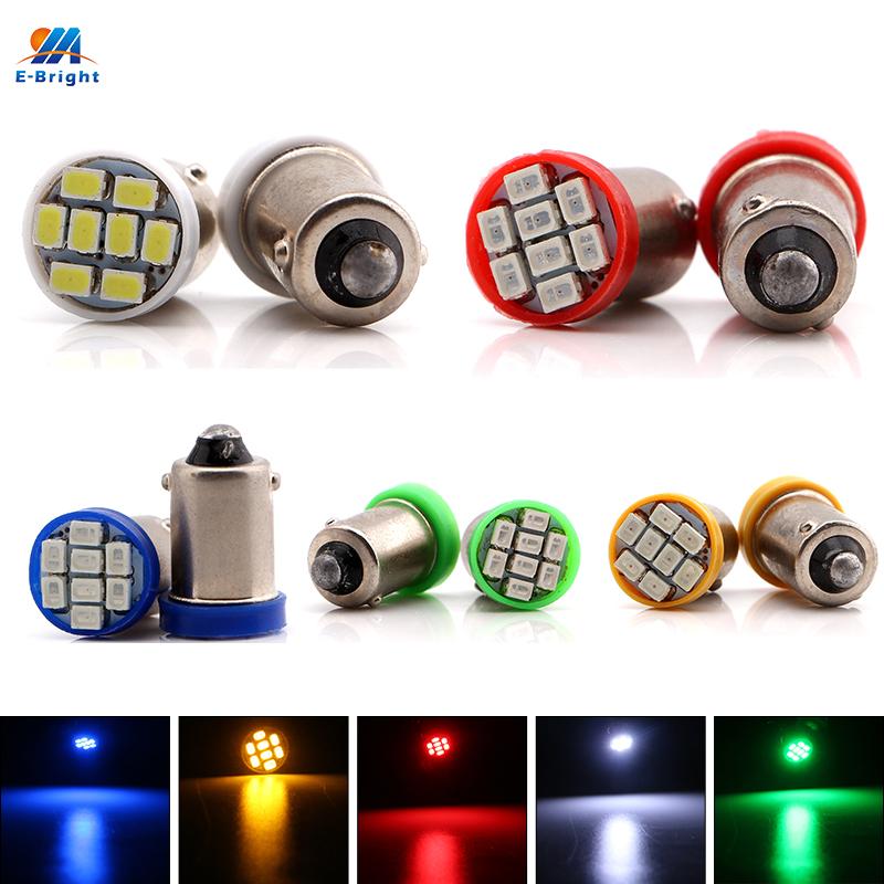 10 Stück BA9S LED-Birnen 12V 24V 6,3V 6V LED-Lichtbirnen T4W T11 Birnen Kennzeichenleuchten 1895 1891 64111 LED-Licht 755 44 47 1893 Birnen 7