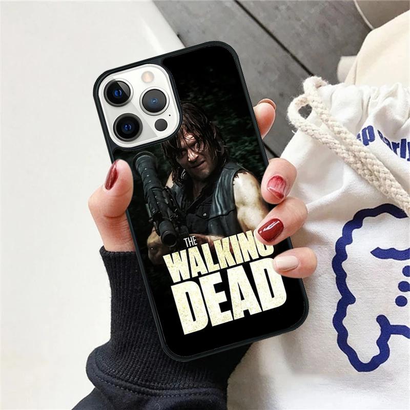 Daryl Dixon Wings Zombie Phone Case For iPhone 17 Air 15 16 Cover  11 13 14 Pro Max 12 Plus Max Fundas