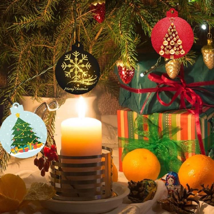 Resin Silicone Circle Keychain Molds Christmas Ornament Molds for Jewelry Making