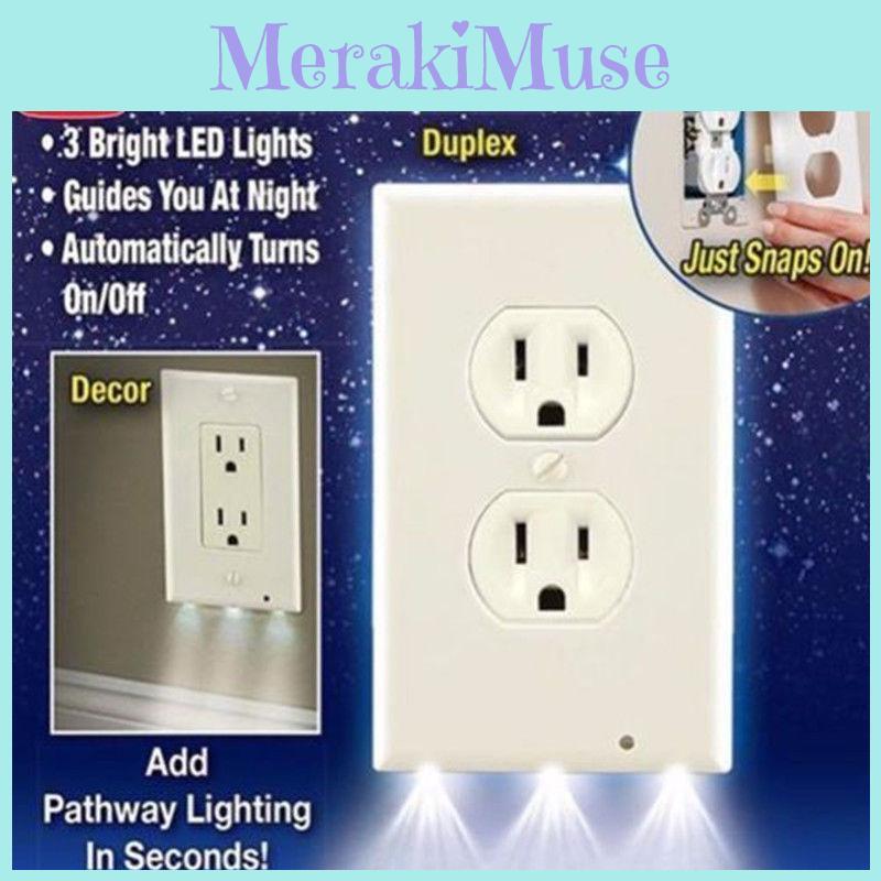 Night Light Plug Inductive Switch Modern Minimalist Design Bedroom Decor Supplie