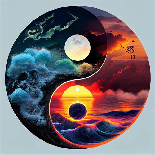 Diy Diamond Painting Tai Chi Landscape Full Square Round Embroidery Mosaic Sunset Sea Handmade Home Decor
