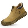 Men's Safety Shoes: Smash-Proof, Piercing-Resistant, Durable Suede, Anti-Scald, Anti-Spark, Comfortable Work Footwear.