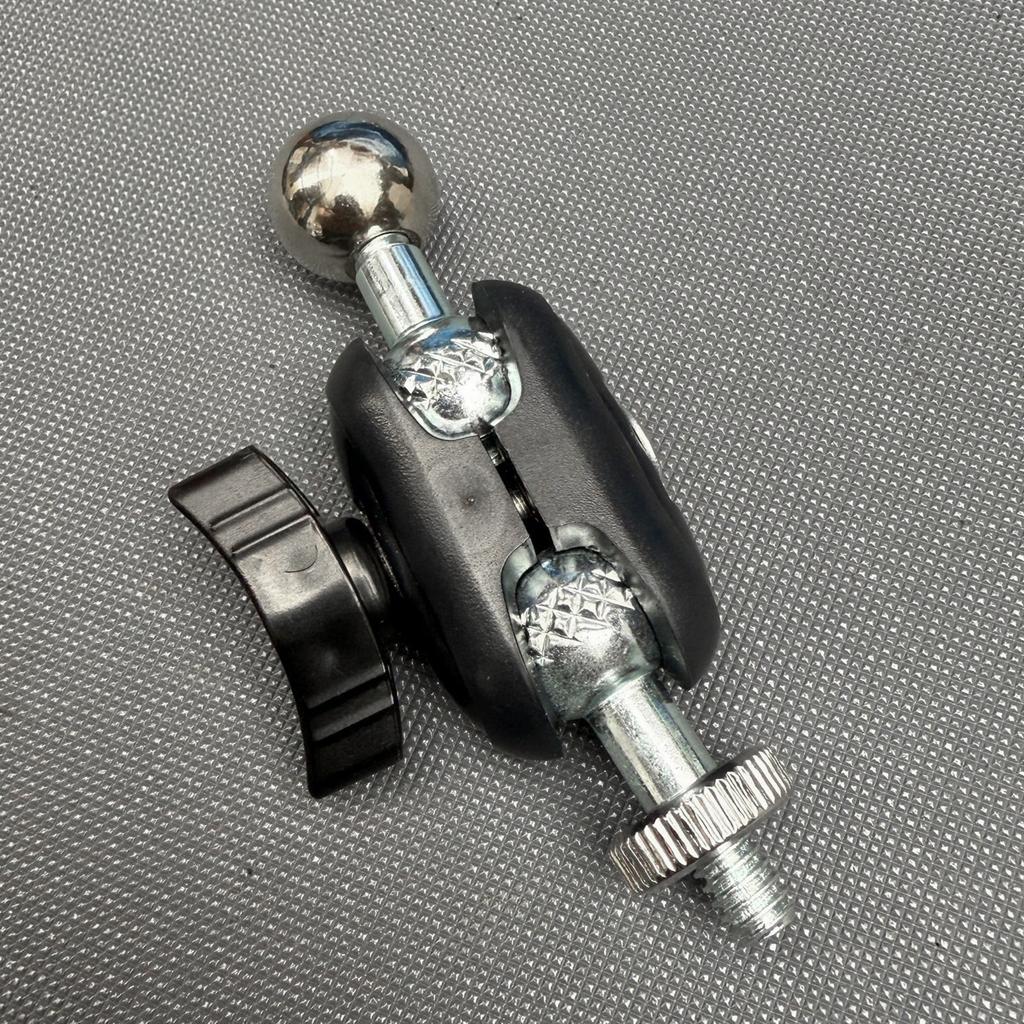 2Pcs Metal and Plastic 17.4mm Ball Heads with Lock Knob Ensuring Secure Angle Fixation in Video Recording Accessories