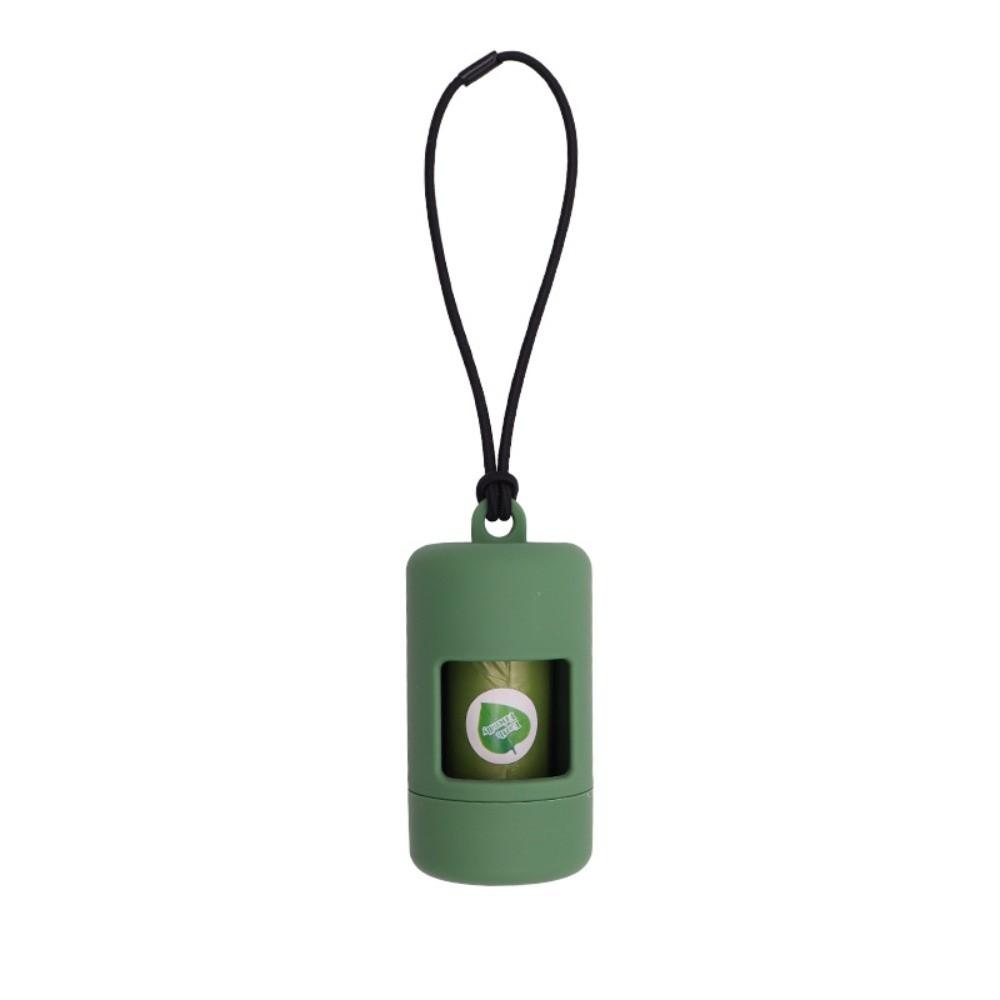 Solid Color Pet Garbage Bag Dispenser Plastic Cylinder Pet Waste Carrier Outdoor Use