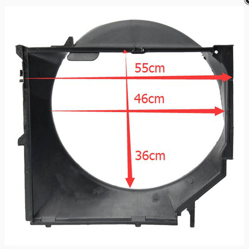 Radiator Cooling Fan Shroud Cover Black For BMW E46 330CI 325i 325CI 323i 32I 1999-2005