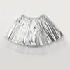 2024 European & American Dance Tutu Skirt - Girls' Rainbow Hot Stamping Midi Skirt with Lining for Performances & Parties.