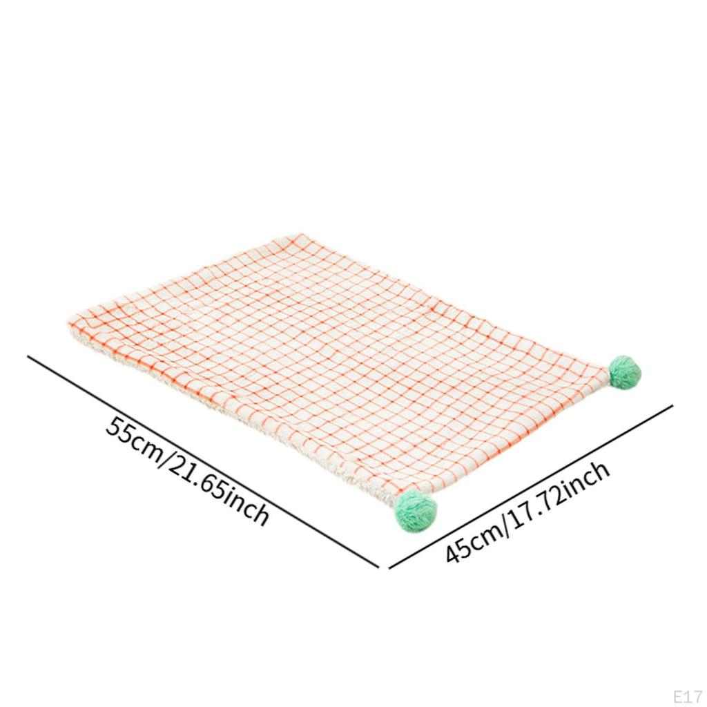 Fleece Cat And Dog Bed Mat, Washable Kennel Pad for Pets