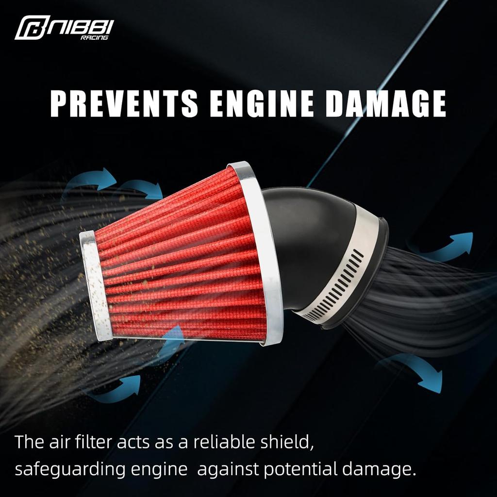 NIBBI 48Mm Air Filter High Performance For Motorcycle, ATV, Dirt Bike, Mini Bike, Pit Bike, GY6