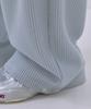Sayu Soft Waffle Curved Elastic Waist Pants Light Blue