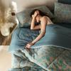 2026 A-Class Cotton Double Layer Jacquard Summer Quilt 4-Piece Set - Breathable, Non-Stuffy, Machine Washable Bedding