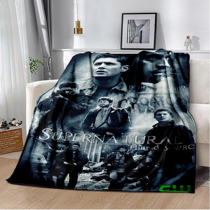 Supernatural join the hunt Throws Blanket Sofa Hiking Picnic Super Soft Quilt Fashion Bed Thermal Flannel Blanket birthday gift