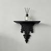 Vintage Gothic Carved 3D Printing Floating Shelf Wall Mount Display Rack for Small Decor Items Home Wall Decoration