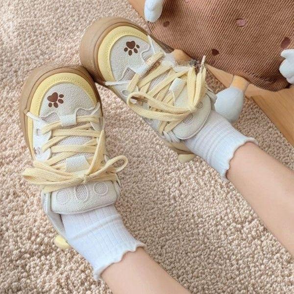 

Толстая подошва, дизайн ниши язычка, высокая ценность, студенческий хлопок, универсальные, милые туфли с пудинговой собачкой, кеды, хлопок 35