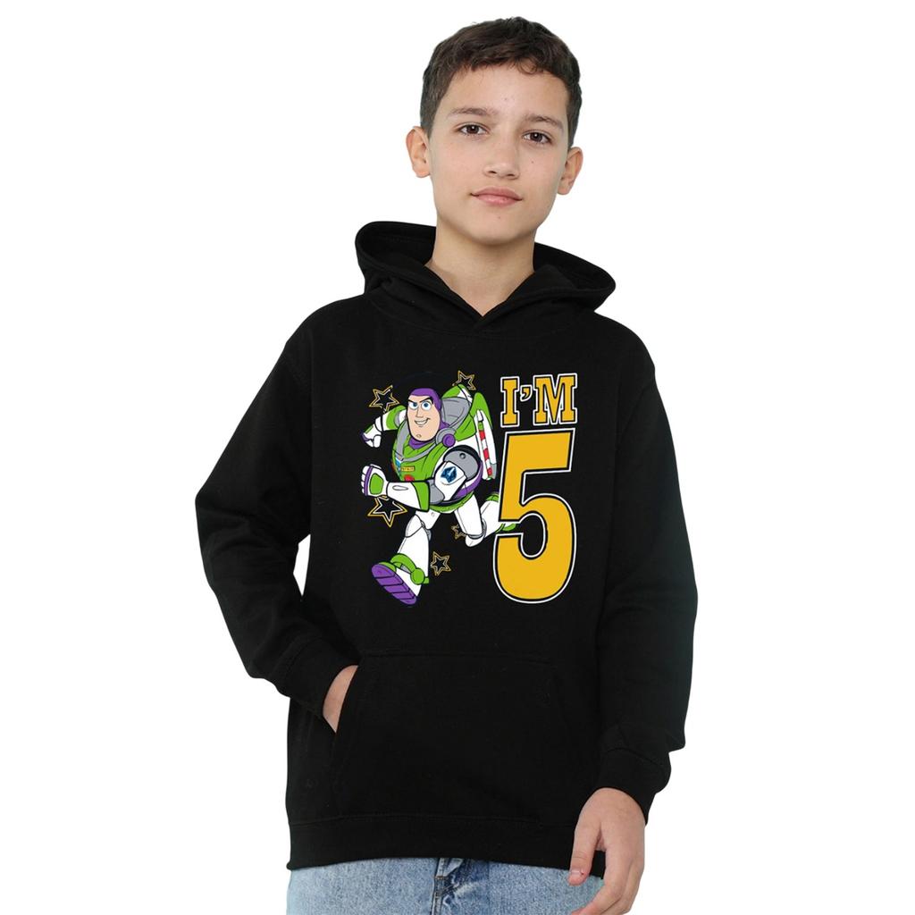 Toy Story Childrens/Kids I'm 5 Buzz Lightyear Birthday Hoodie
