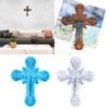 Silicone Ornaments Moulds Cross Shaped Silicone DIY Hand-making Crafts Moulds Wall Crafts Decorations Silicone Material
