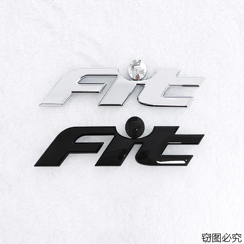 ABS Car Rear Trunk Letters 3D Emblem Tail Badge Sticker for Honda FIT Logo Decals Auto Stickers Styling Decoration