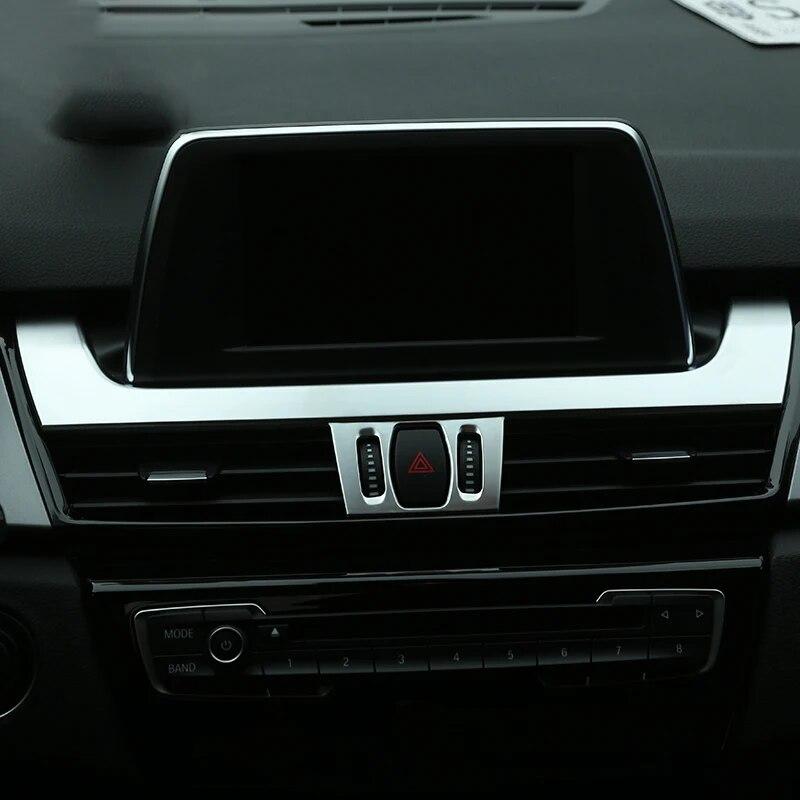 Car Center Control Under Navigation Screen Decorative Panel Sticker For BMW F45 F46 2 Series Auto Styling Interior Accessories