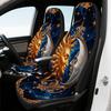 2pcs, Fashionable Mystic Sun Moon Stars Zodiac Print Car Seat Covers, Universal Fit For Sedan SUV Truck, Easy To Clean, Four Sea