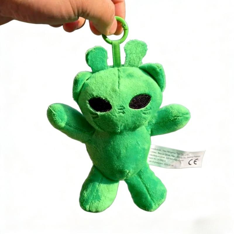 

Cute Alien Cat Plush Keychain Green Kitten Plush Plushie Dolls Kawaii Anime Stuffed Pendant Bag Decoration Couple Gifts For Friends