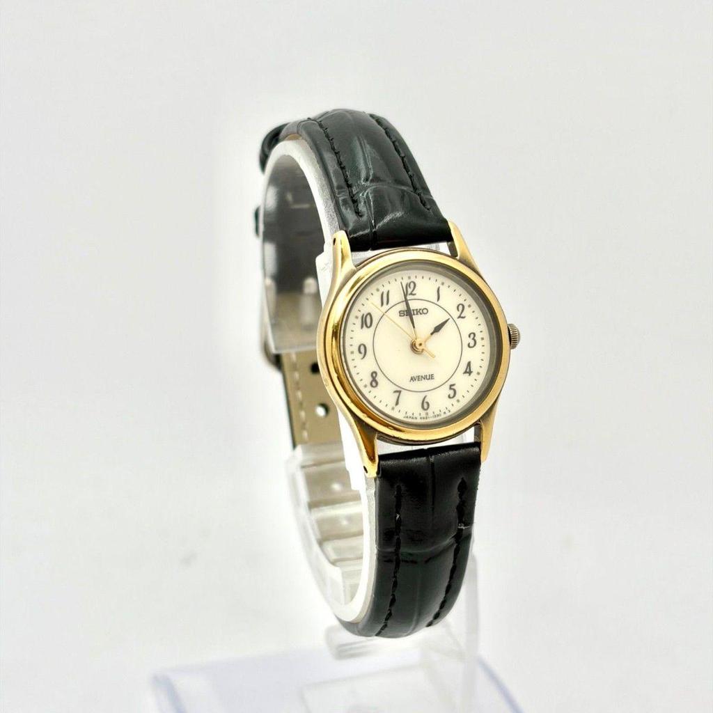 Used [New Battery] SEIKO AVENUE Ladies Watch Gold 4N21-0680 200682
