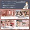 SakuraLovely8 Actress Mirror with and 10x LED 3 Color Continuously Dimmable Slightly Foldable Tabletop Makeup USB 78 LED Adjustable Cute Design