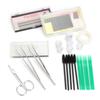 Professional False Eyelash Extension Make Up Set Kit Semi Permanent Make Up Individual Eyelash Extensions Curl Glue Tool Sets with Bag 16 In 1