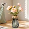 Minimalistische Schreibtischvase Dekorative Blumenvase Transparenter Glasstil Halter für Zuhause Vasen Deko Deko Moderner Verdickter Blumengefäß Frisch Und