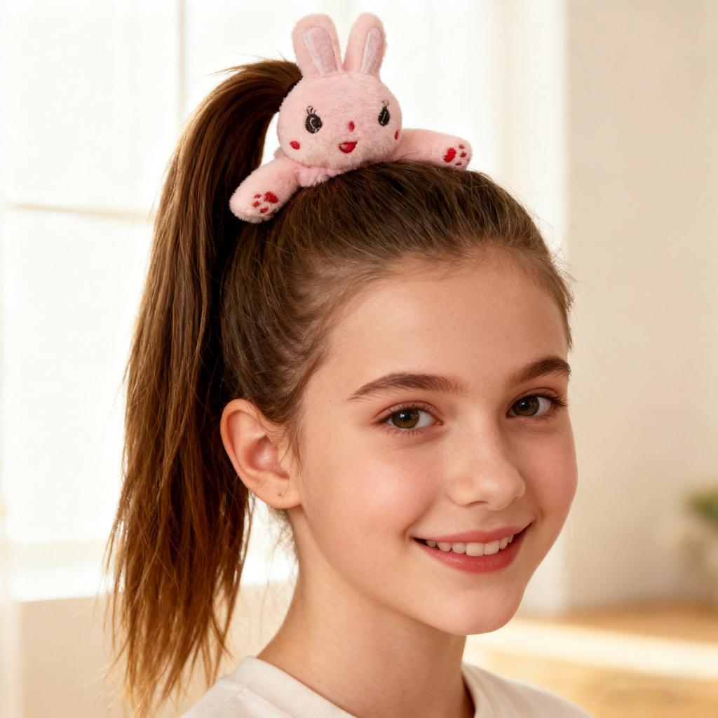 Cute Animal Hair Strings, Birthday Gifts For Girls, Thanksgiving And Christmas Gifts Animal Plush Hair Rope