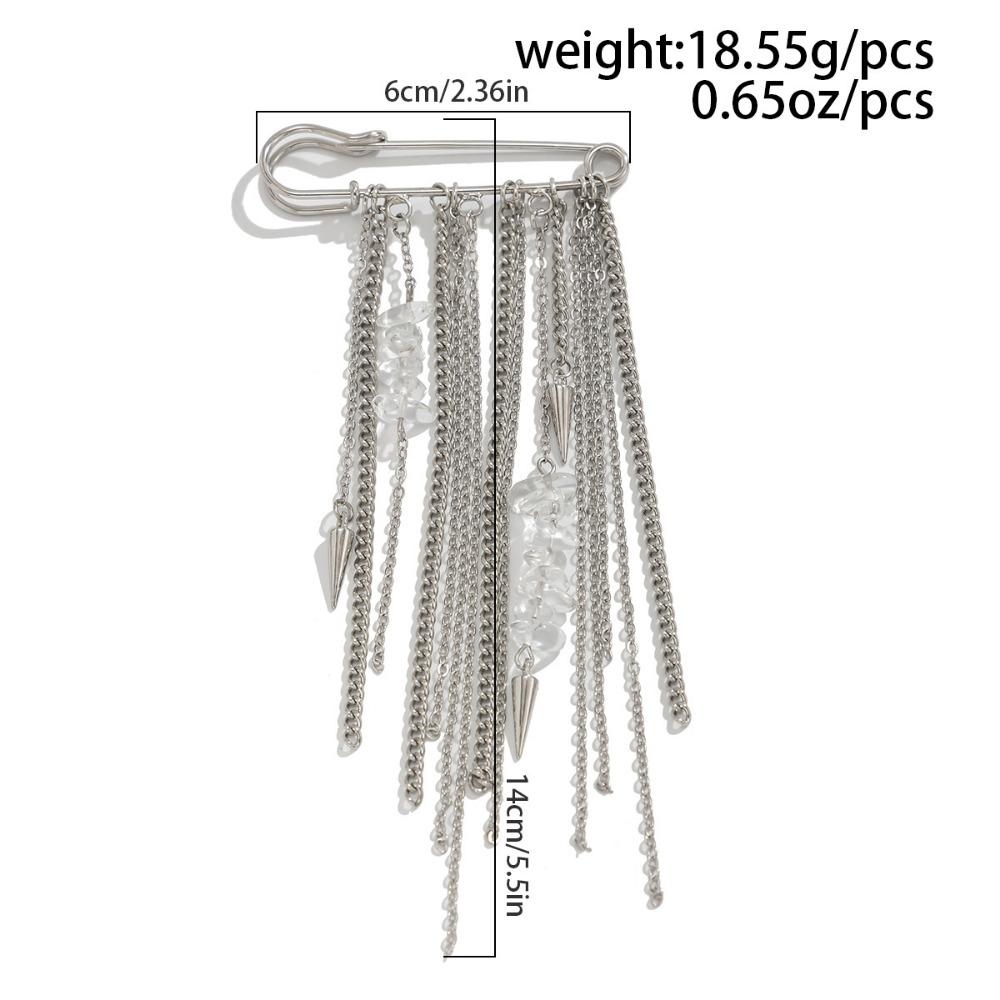 Heart-shaped Pendant Trouser Chain Detachable Tassel Trouser Leg Decorative Brooch Button Tightener Adjustable Fixed Clothes Pin