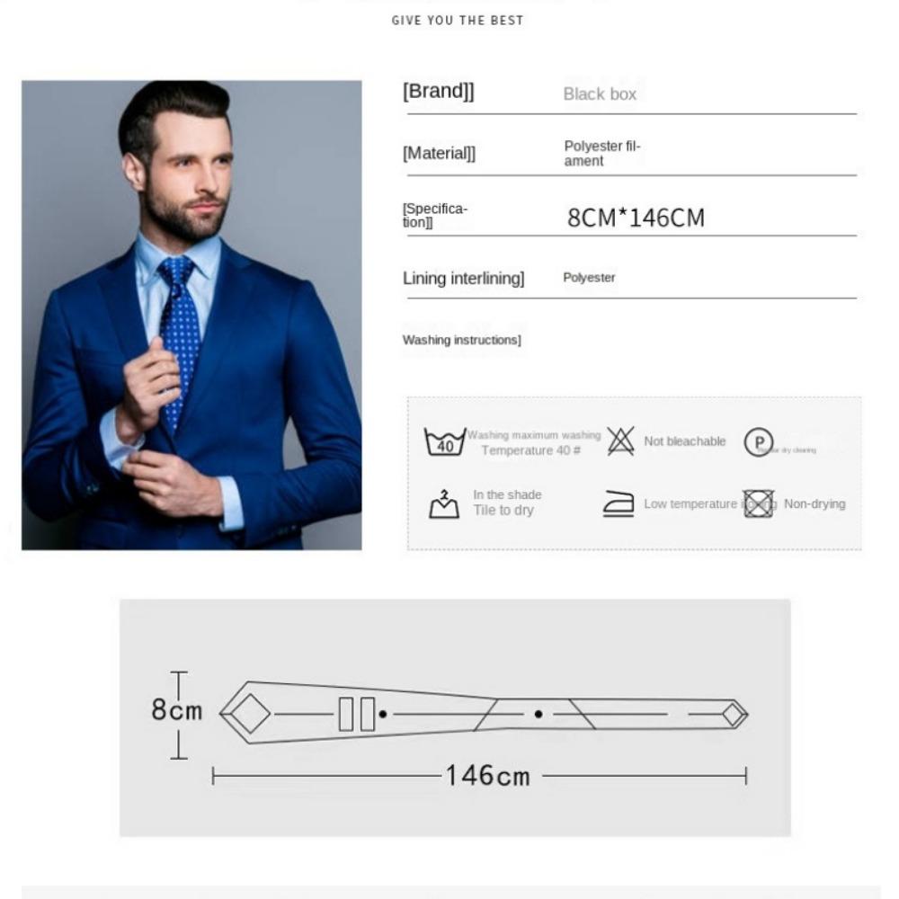 Single Color Plaid & Checks Ties 8CM Groom Jacquard New Mens Necktie  Formal Business