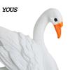 Kitchen Fridge Magnets Couple Swan Shape Refrigerator Magnet, 3D Resin White Magnet Decorative for Whiteboard Locker Door Long-lasting Magnetic