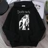 Gorące Anime Death Note Pulower Ryuk Nadruk z Kapturem Męski Damski Gorące Bluzy Manga Casualowa Luźna Bluza Harajuku Unisex Streetwear