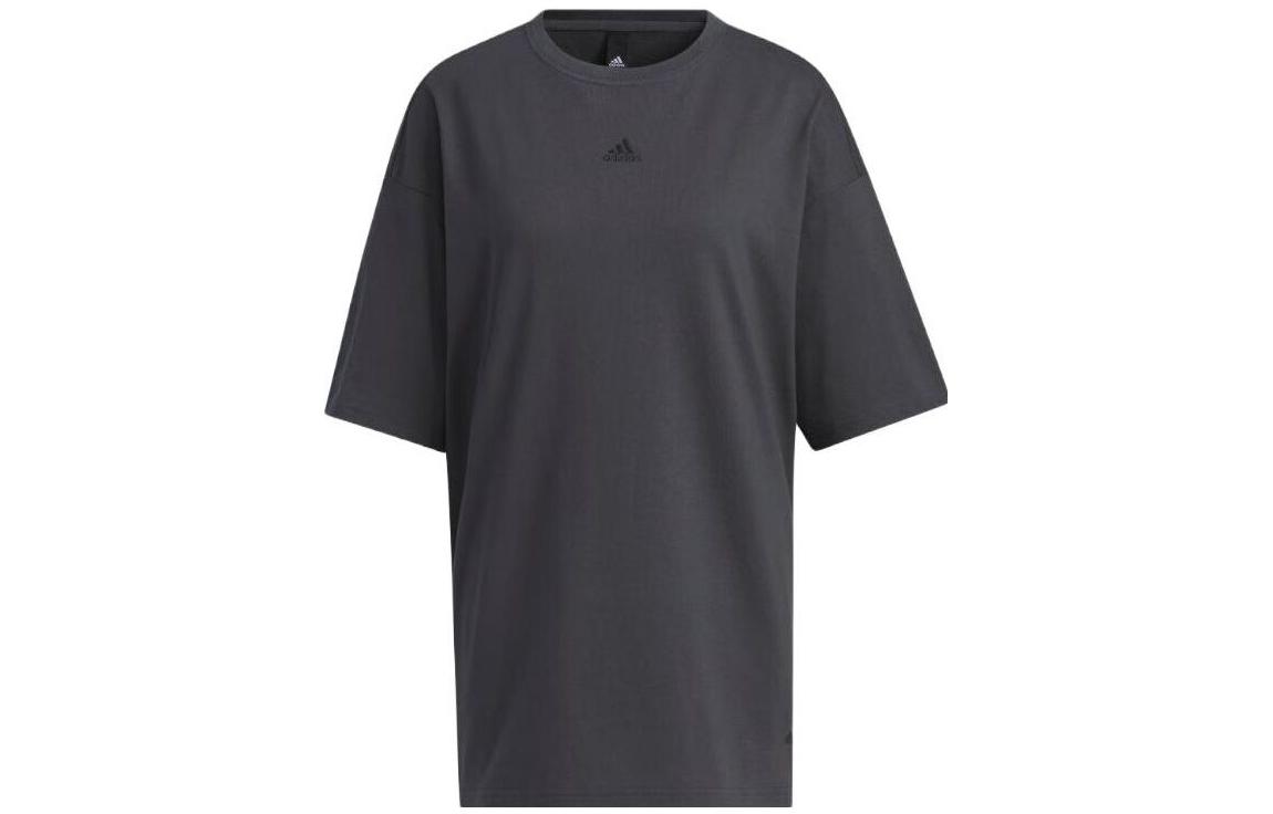 

Adidas Drop Shoulder Sleeve T Shirt Women s Dark Gray IP3962 XL