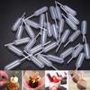 50/100pcs 4ml Sauce Droppers For Cupcakes Ice Cream Sauce Ketchup Pastries  Stuffed Dispenser Mini Squeeze Transfer Pipettes