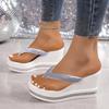 Fashion Women Slippers 2025 Wedge Thick Bottom Sandals Flip-flops Fashion Women Shoes Platform High Heels Slippers Ladies Slides Women