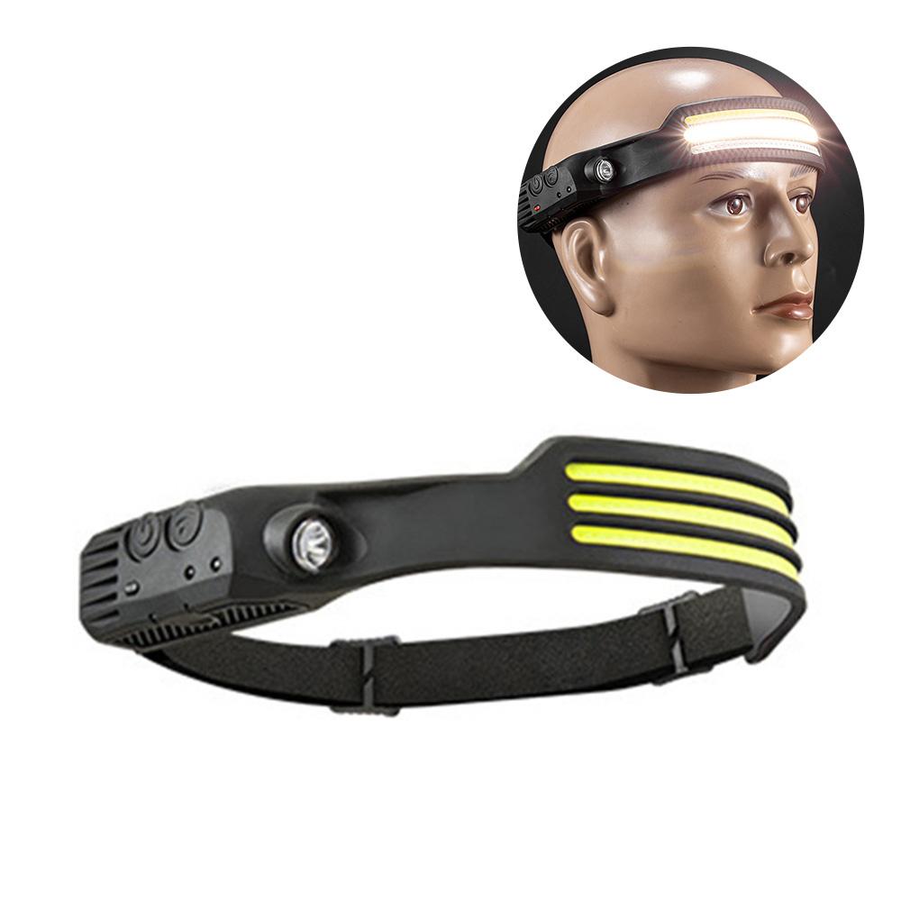 

SHARK DRAGON Sensor Headlamp LED Induction Headlight Head Torch Work Light for Outdoor Running Fishing White Light