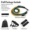 Fitness Training Tension Rope 11pcs/set Multi-functional Tension Rope Exercise Resistance Band Yoga Body Tension Muscle Exerc Practical Use