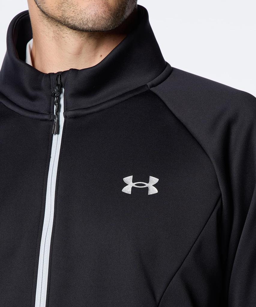 UA Winter Knit 3Layer Jacket Black Metallic Silver LG [Under Armour]