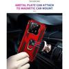 Coque - Xiaomi - 13T/13T Pro - Rouge - Support 360° - Verres Trempés inclus